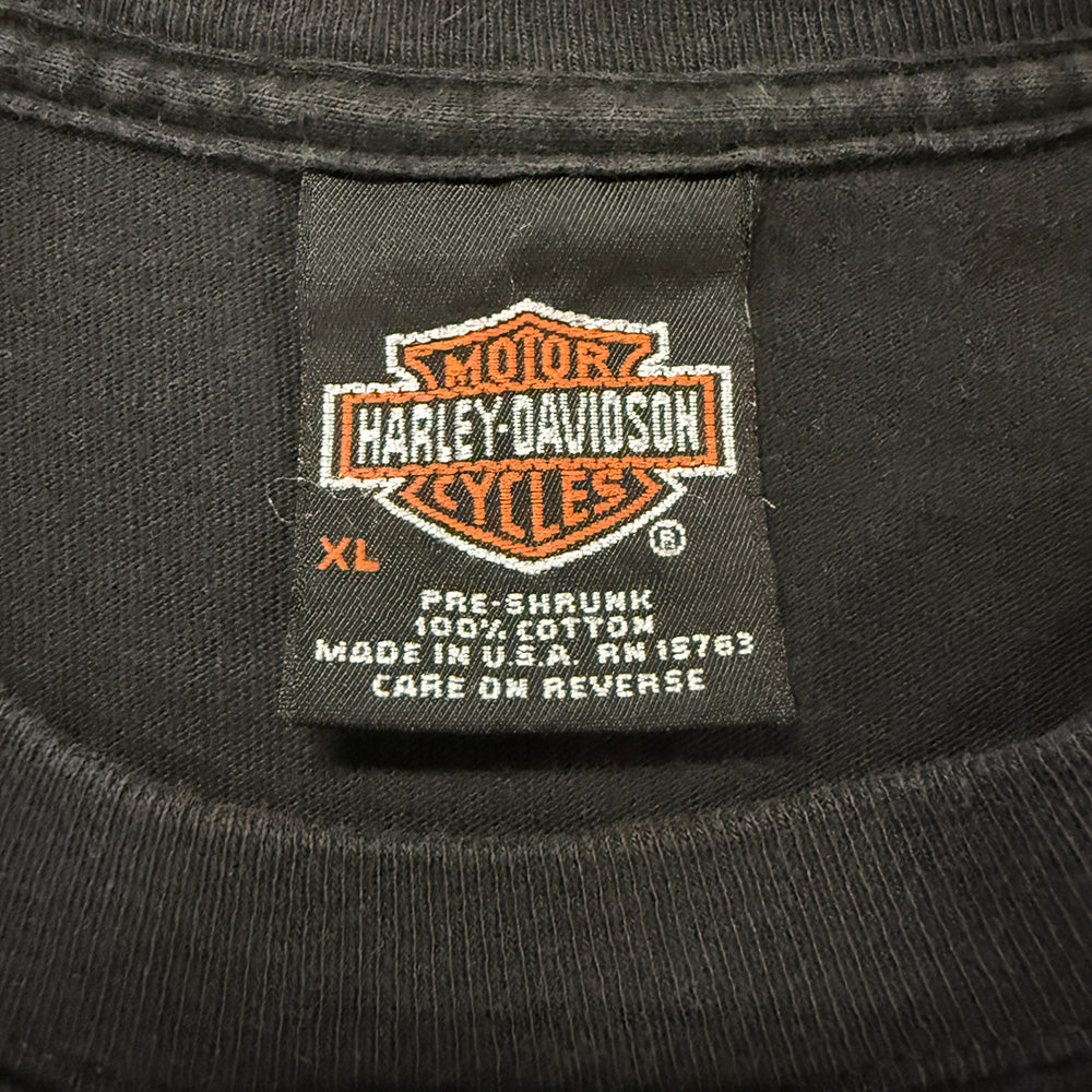 [HARLEY DAVIDSON] Harley-Davidson 2002 Copyright Long Sleeve T-Shirt, Size XL