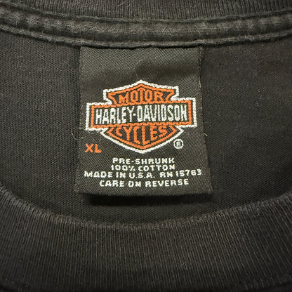 [HARLEY DAVIDSON] Harley-Davidson 2002 Copyright Long Sleeve T-Shirt, Size XL