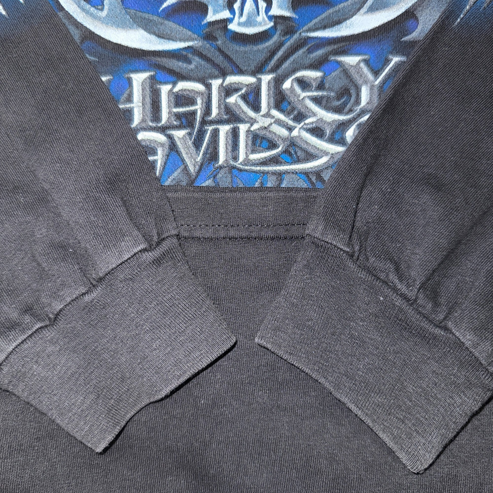 [HARLEY DAVIDSON] Harley-Davidson 2002 Copyright Long Sleeve T-Shirt, Size XL