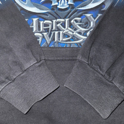 [HARLEY DAVIDSON] Harley-Davidson 2002 Copyright Long Sleeve T-Shirt, Size XL