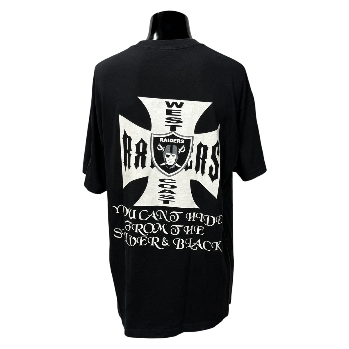 【RAIDERS】レイダース "YOU CAN'T HIDE FROM THE SILVER & BLACK" Tシャツ