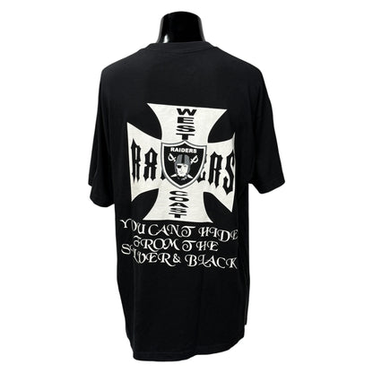 【RAIDERS】レイダース "YOU CAN'T HIDE FROM THE SILVER & BLACK" Tシャツ