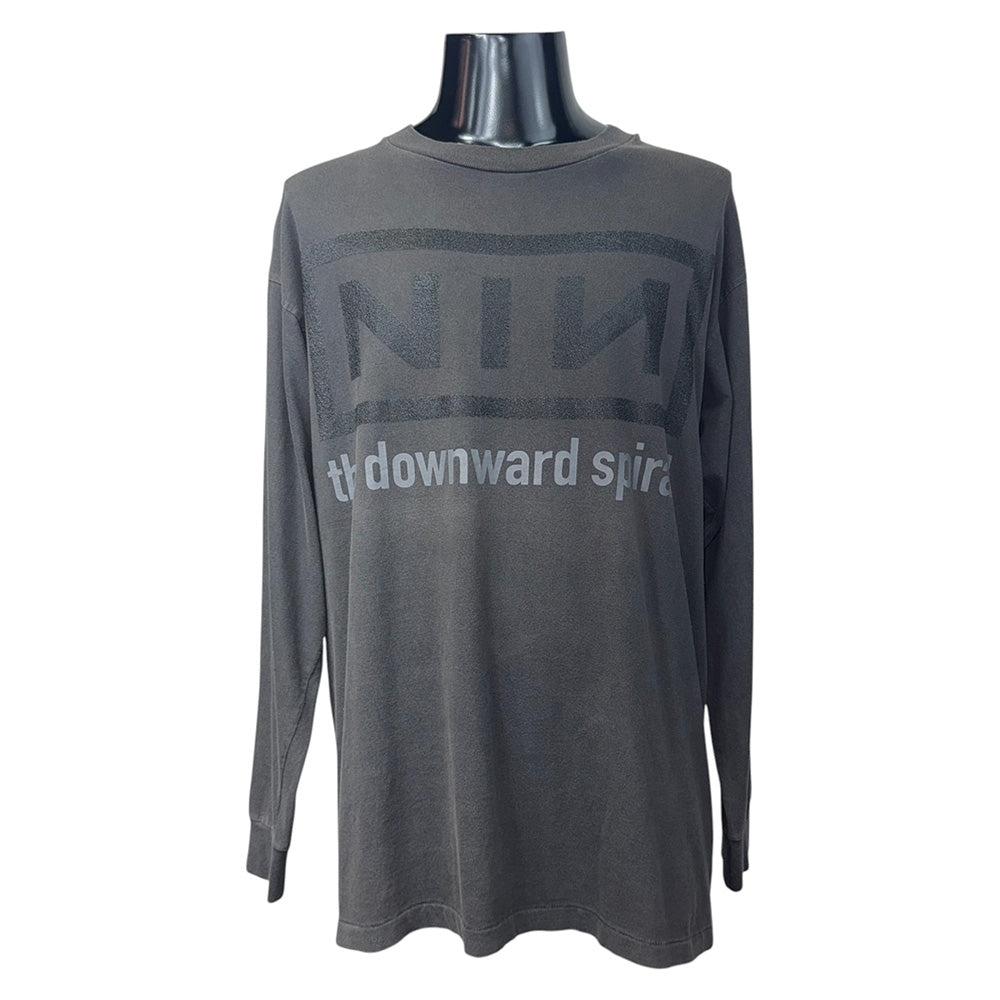 【NINE INCH NAILS】ナインインチネイルズ NINロゴ 90's ロングTシャツ XL相当