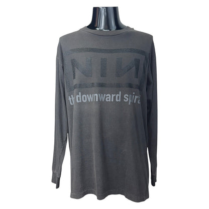 【NINE INCH NAILS】ナインインチネイルズ NINロゴ 90's ロングTシャツ XL相当