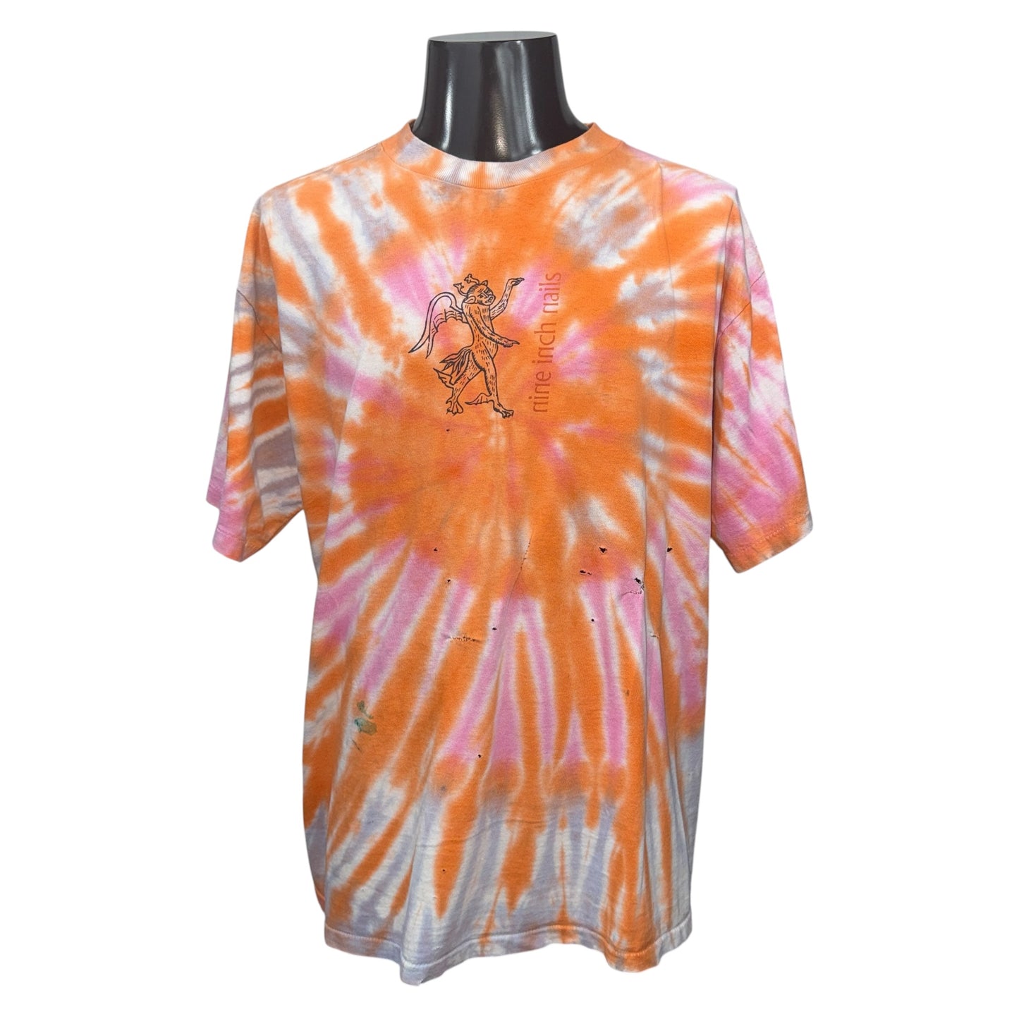 【NINE INCH NAILS】ナイン・インチ・ネイルズ "THESPIN" 90's Vintage タイダイTシャツ
