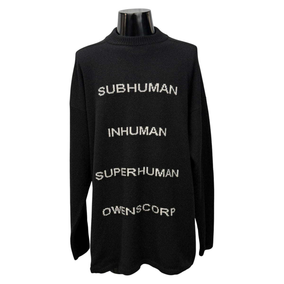 【RICK OWENS】リック・オウエンス "STROBE OWENSCORP" 22AW カシミヤ混ニットセーター