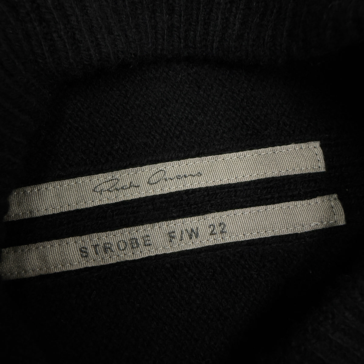 【RICK OWENS】リック・オウエンス "STROBE OWENSCORP" 22AW カシミヤ混ニットセーター