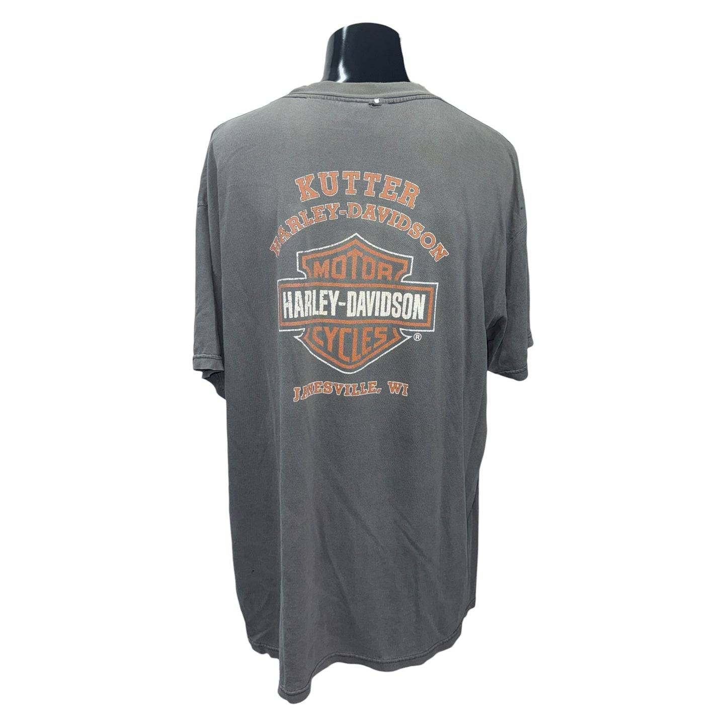 【HARLEY-DAVIDSON】ハーレーダビッドソン "KUTTER JANESVILLE" 90's - 00's Vintage ポケットTシャツ