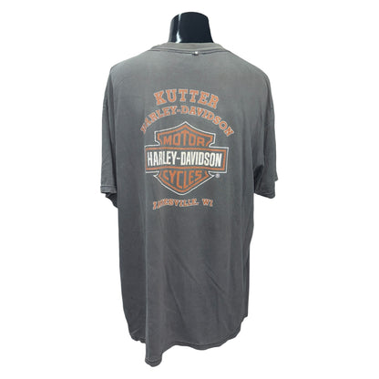 【HARLEY-DAVIDSON】ハーレーダビッドソン "KUTTER JANESVILLE" 90's - 00's Vintage ポケットTシャツ