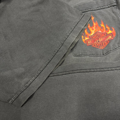 【HARLEY-DAVIDSON】ハーレーダビッドソン "KUTTER JANESVILLE" 90's - 00's Vintage ポケットTシャツ