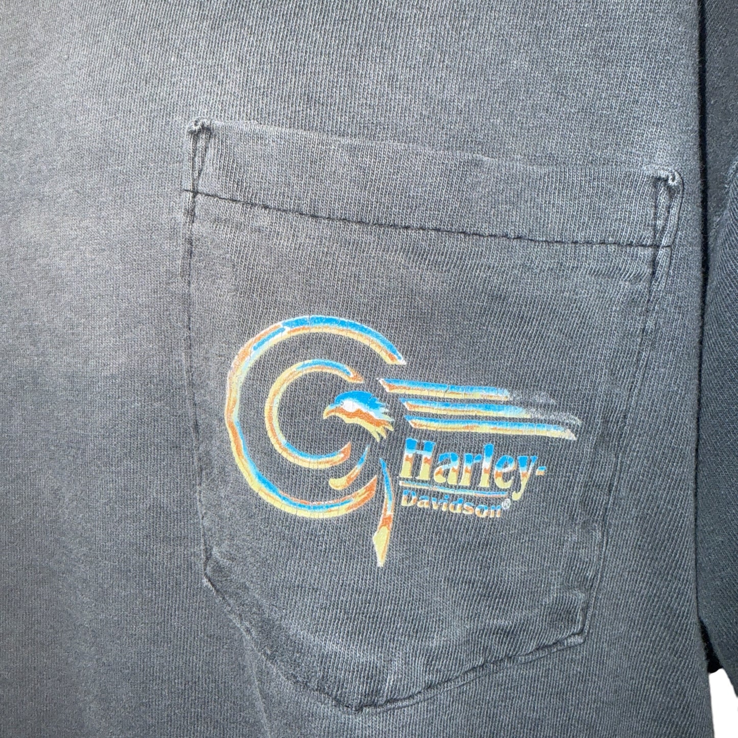 【HARLEY DAVIDSON】ハーレーダビットソン EAGLE RULES 90’s Vintage Tシャツ