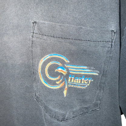 【HARLEY DAVIDSON】ハーレーダビットソン EAGLE RULES 90’s Vintage Tシャツ