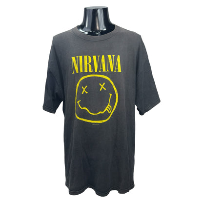 【NIRVANA】ニルヴァーナ "SMILE" USA製 Y2K Vintage Tシャツ