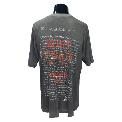 【NIRVANA】ニルヴァーナ カート・コバーン（Kurt） "Suicide Note" 90's Vintage Tシャツ