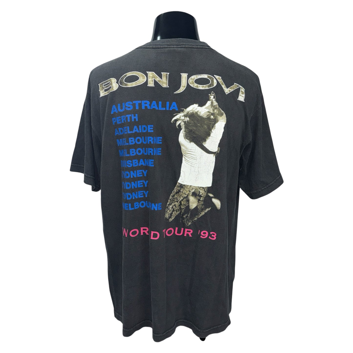 【BON JOVI】ボンジョビ “WORLD TOUR ’93 AUSTRALIA” Vintage Tシャツ