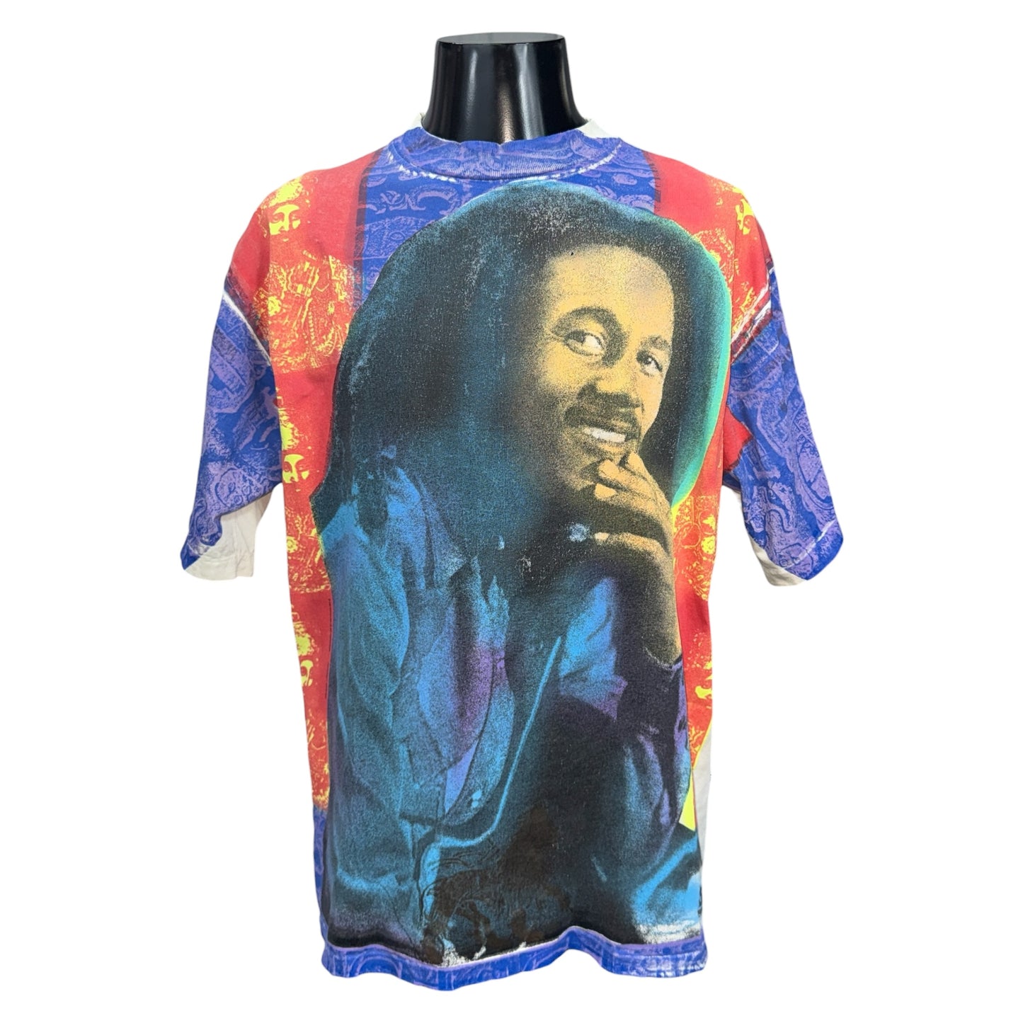 【BOB MARLEY】ボブ・マーリー カラーHeaven Smilesオーバープリント 90's Vintage Tシャツ