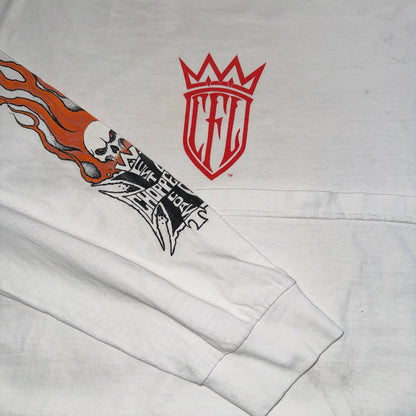 【WEST COAST CHOPPERS】ウエストコーストチョッパーズ SKULL FLAME ロングスリーブ Tシャツ