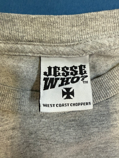 【WEST COAST CHOPPERS】ウエストコーストチョッパーズ クロス×ファイヤープリント Tシャツ  90’s  XL相当