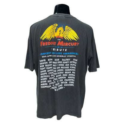 【QUEEN】フレディ・マーキュリー "TRIBUTE CONCERT 1992" 90's Tシャツ