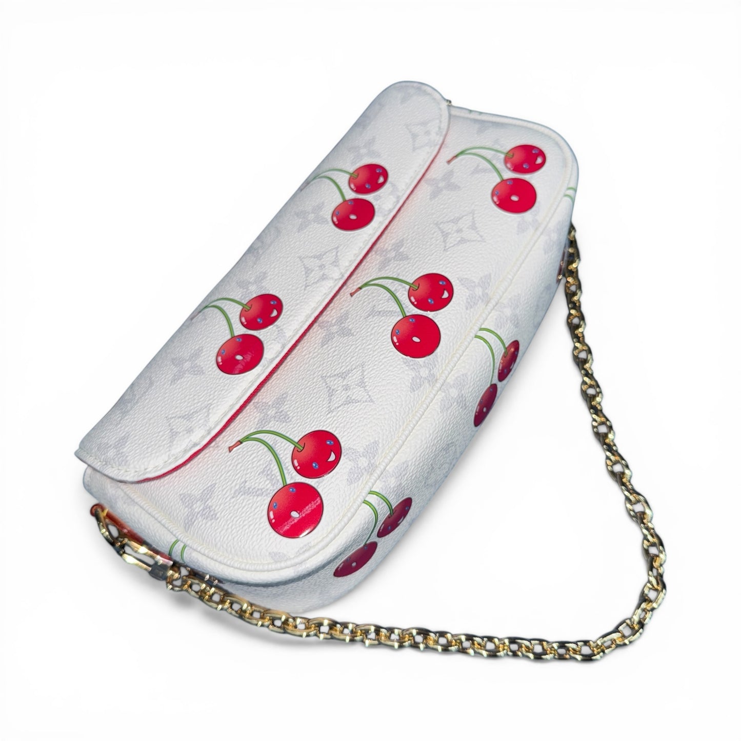 【LOUIS VUITTON】ルイ・ヴィトン "LV x TM ウォレット オン チェーン アイビー" アクセサリーポーチ