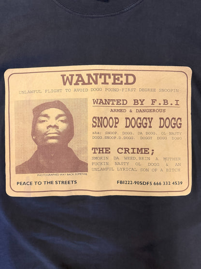 [SNOOP DOGGY DOGG] Snoop Doggy Dog "WANTED" T-shirt XL