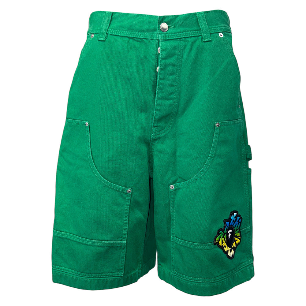 A BATHING APE PATCH 2 TONE WASHED Work Shorts, Size L