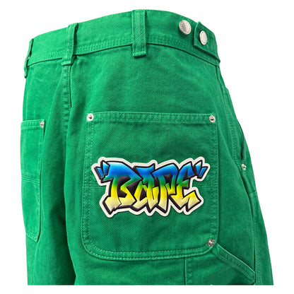 A BATHING APE PATCH 2 TONE WASHED Work Shorts, Size L