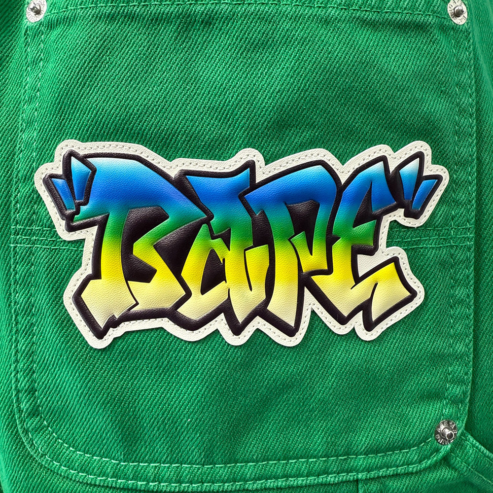 A BATHING APE PATCH 2 TONE WASHED Work Shorts, Size L