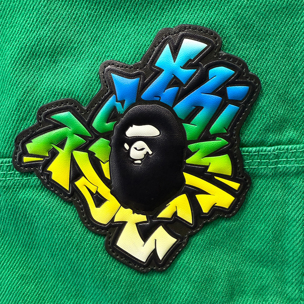 A BATHING APE PATCH 2 TONE WASHED Work Shorts, Size L