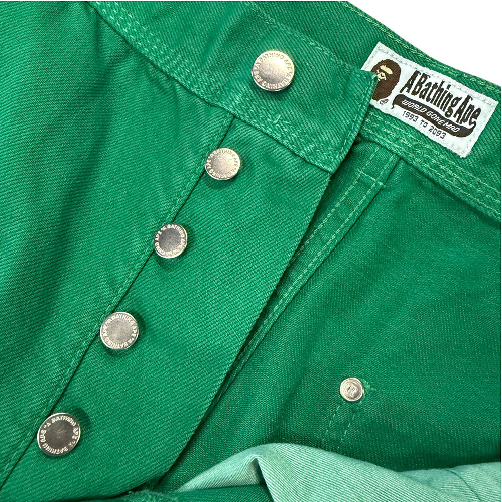A BATHING APE PATCH 2 TONE WASHED Work Shorts, Size L