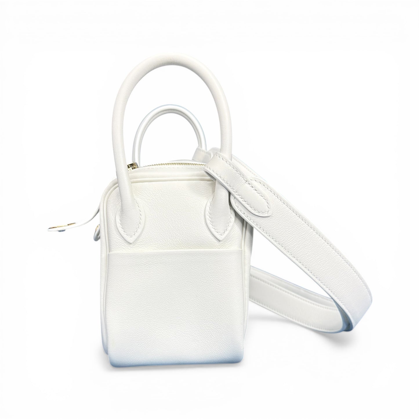 【HERMES】エルメス Lindy Mini "New White" Gold Hardware
