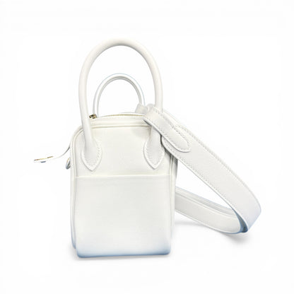 【HERMES】エルメス Lindy Mini "New White" Gold Hardware
