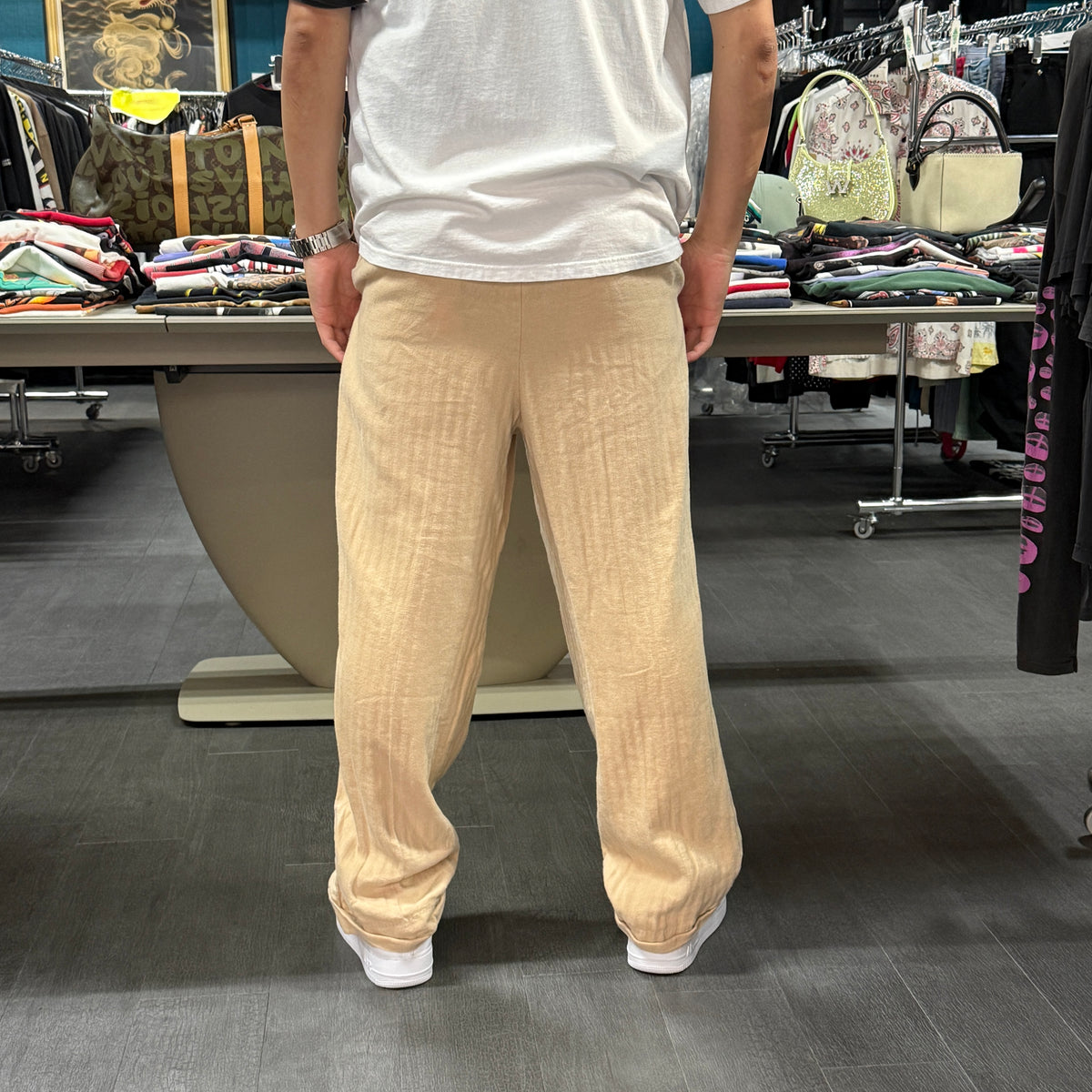 【POLO RALPH LAUREN】ポロ ラルフローレン "LINEN COTTON 2TUCK SLACKS" リネンスラックス