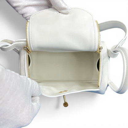 【HERMES】エルメス Lindy Mini "New White" Gold Hardware