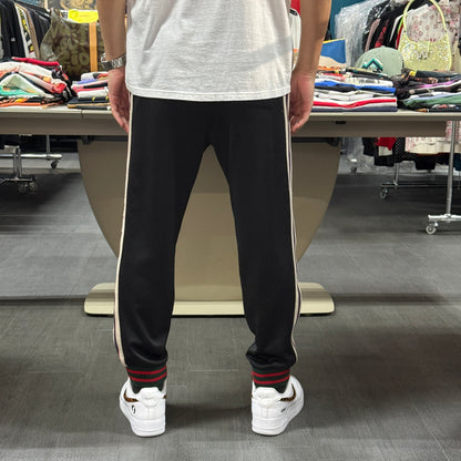 【GUCCI】グッチ "LOGO TAPE WEB STRIPE" トラックパンツ