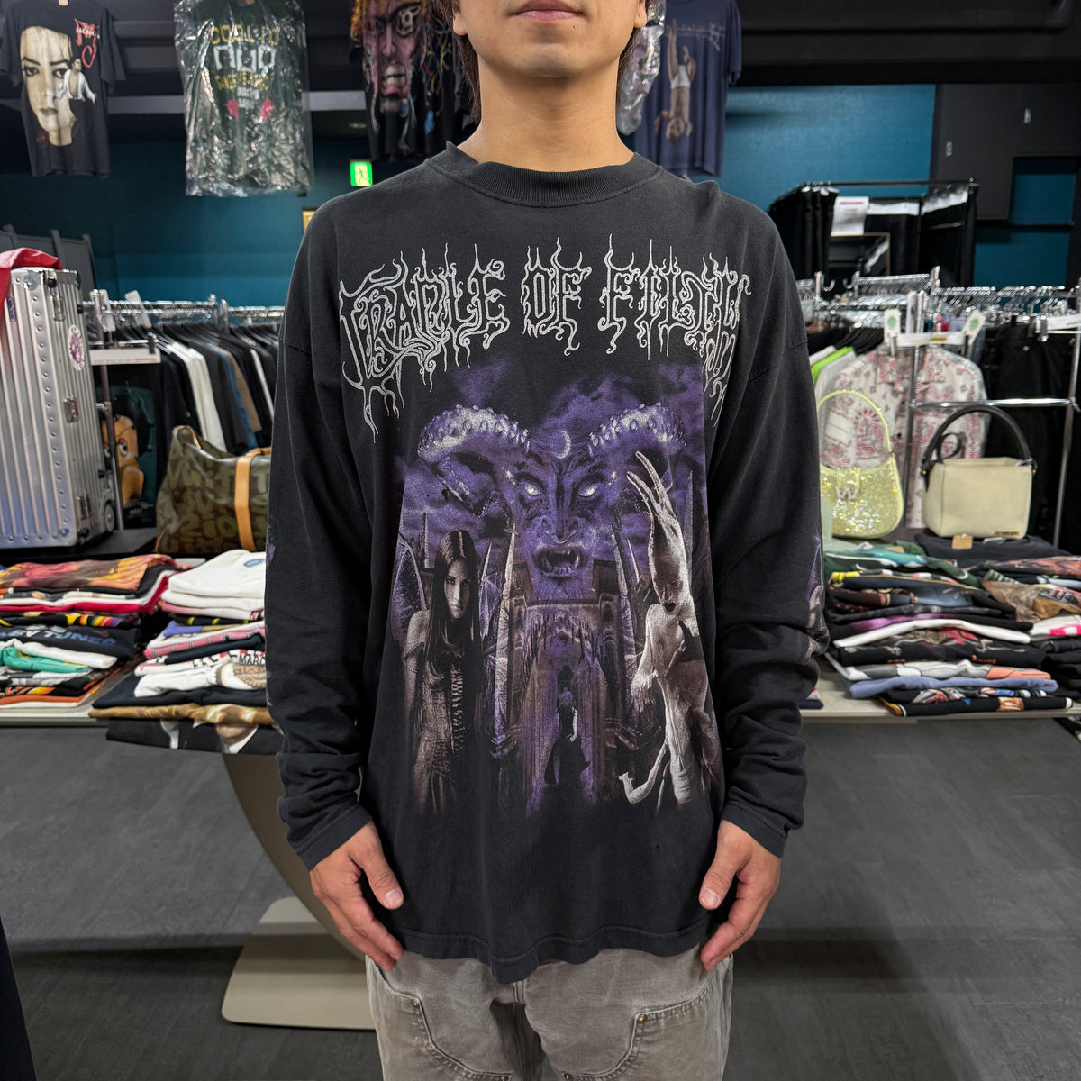 【CRADLE OF FILTH】クレイドル・オブ・フィルス "TORTURED SOUL ASYLUM" 00's Vintage ロングスリーブTシャツ