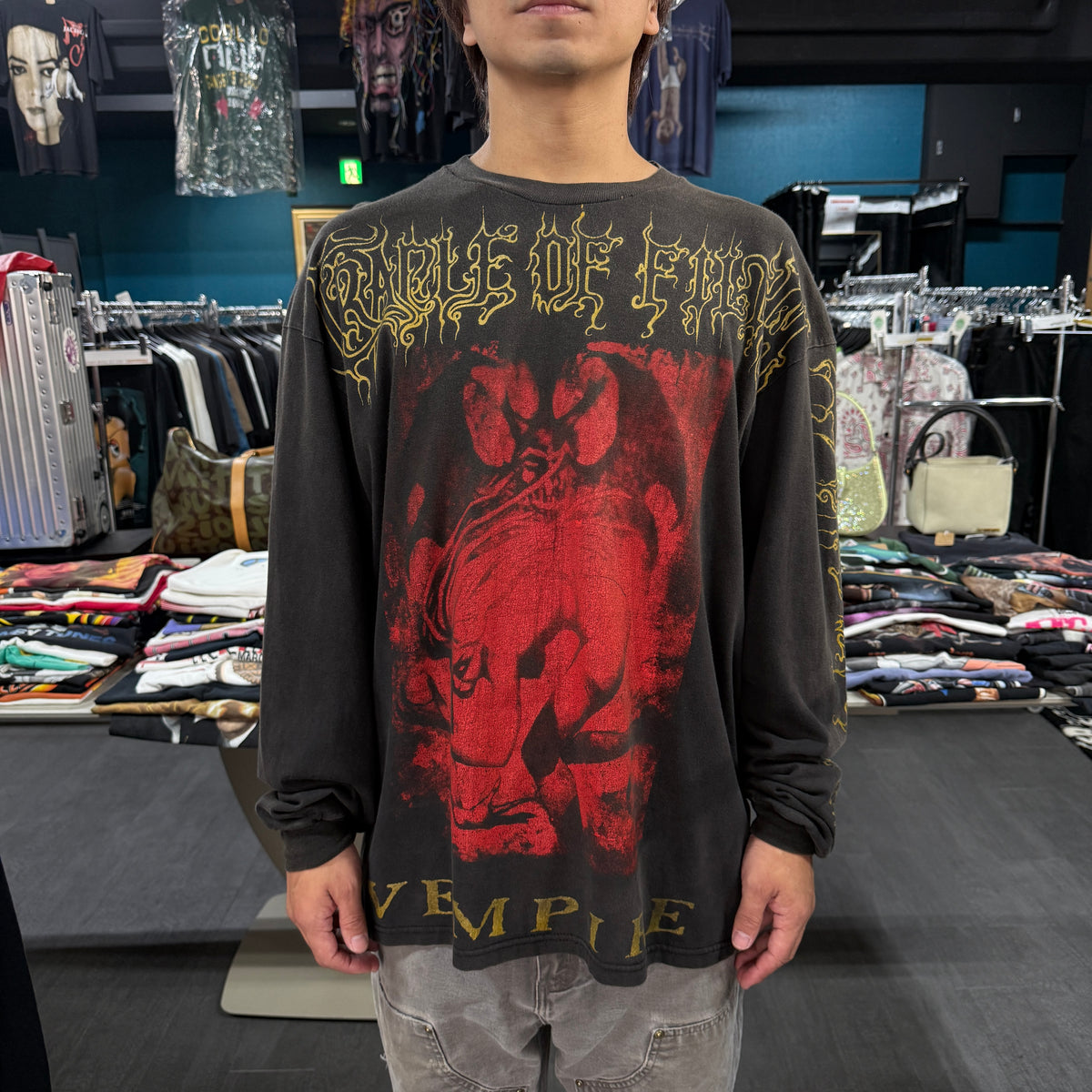 【CRADLE OF FILTH】クレイドル・オブ・フィルス "VEMPIRE" 90's Vintage ロングスリーブTシャツ