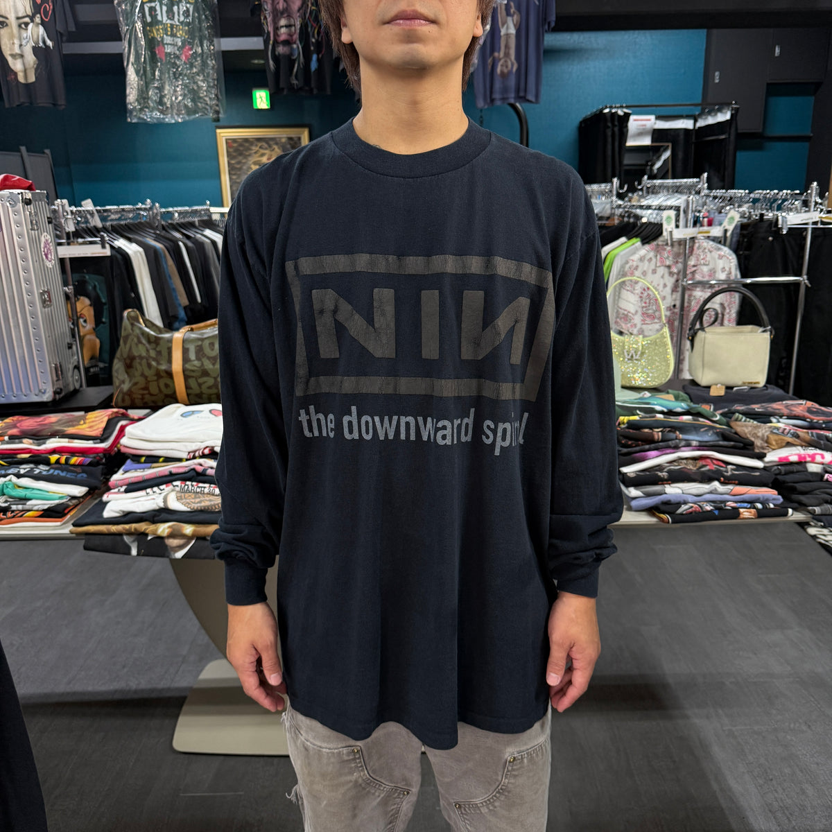 【NINE INCH NAILS】ナイン・インチ・ネイルズ  90's Vintage ロングスリーブTシャツ