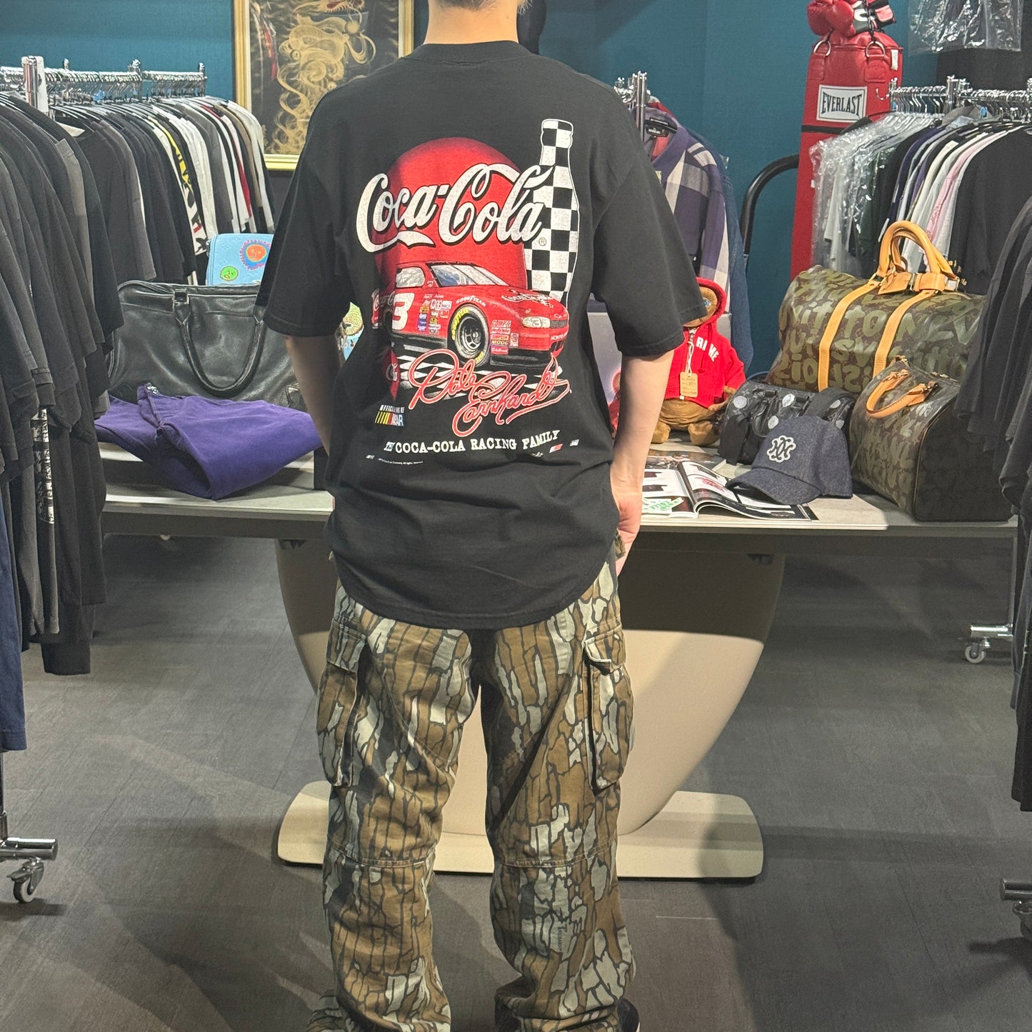 [COCA COLA x NASCAR] Coca-Cola NASCAR "Ralph Dale Earnhardt Sr." 90's Vintage T-shirt, size XL