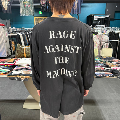 【RAGE AGAINST THE MACHINE】レイジ・アゲインスト・ザ・マシーン 90's Vintage ロングスリーブTシャツ