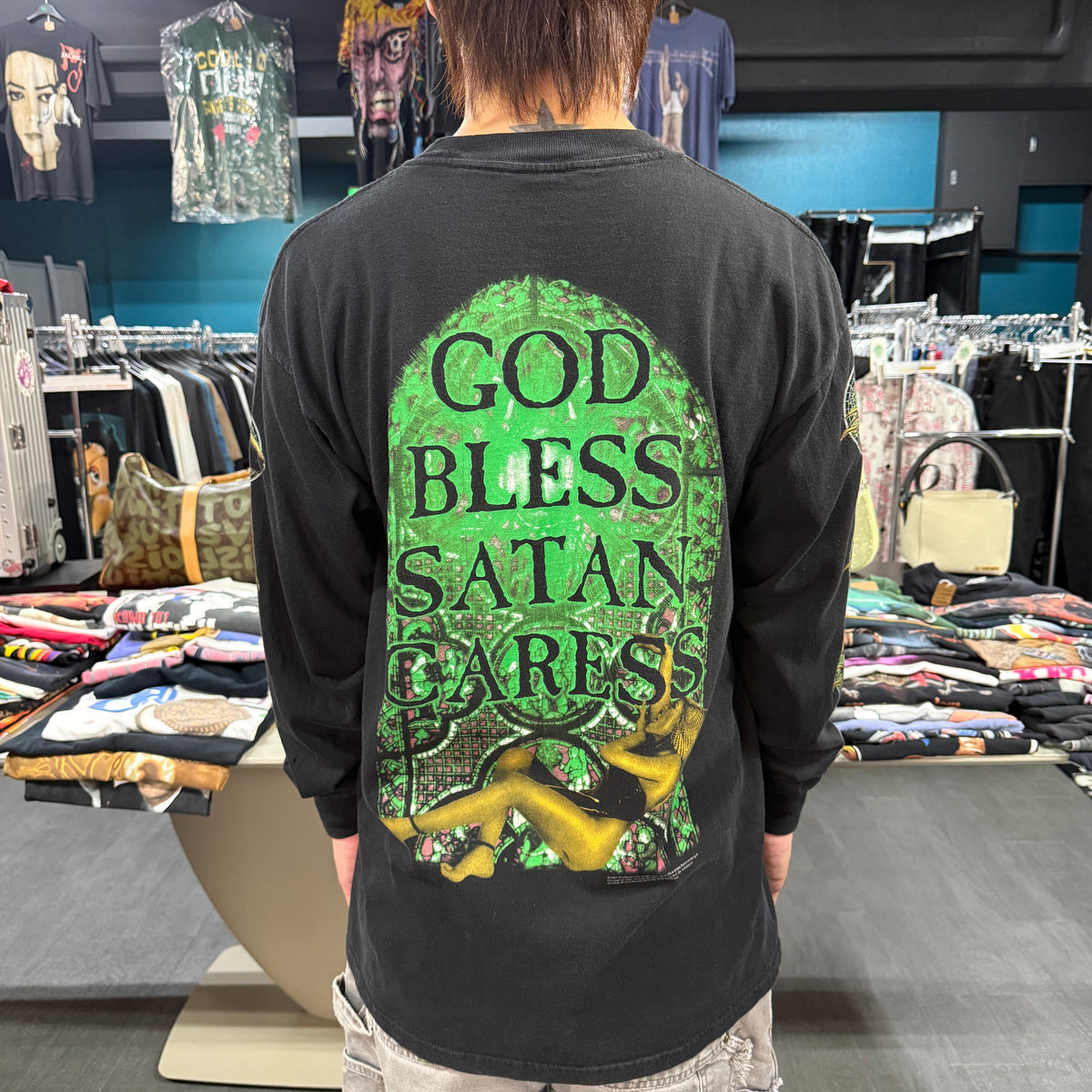 【CRADLE OF FILTH】クレイドル・オブ・フィルス "GOD BLESS SATAN CARESS" 00's ロングスリーブTシャツ