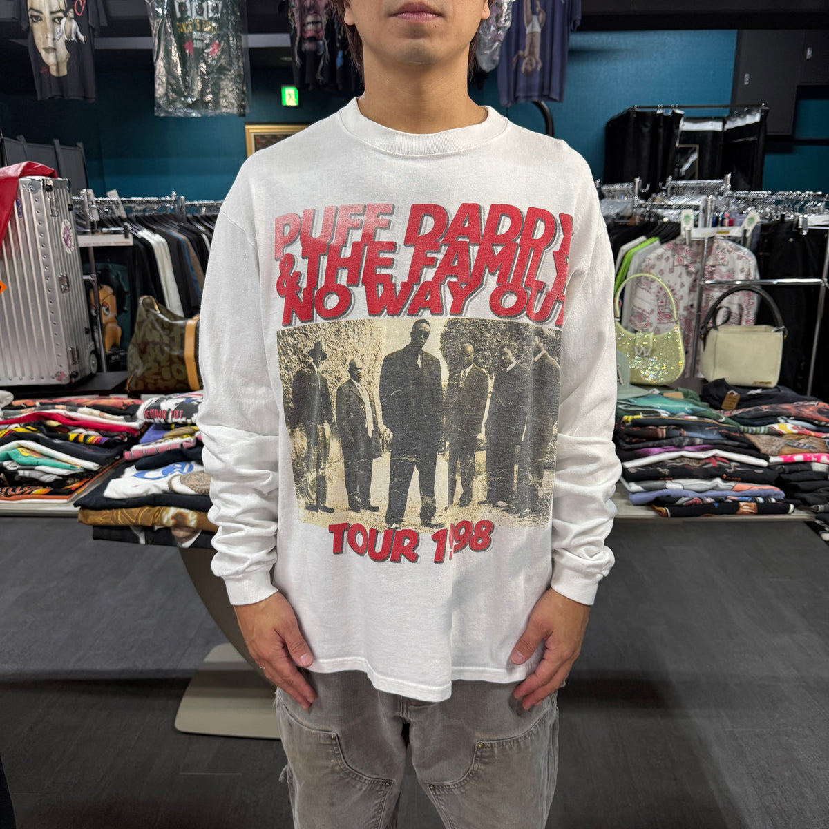 【PUFF DADDY】パフダディ "NO WAY OUT TOUR" 90's Vintage ロングスリーブTシャツ