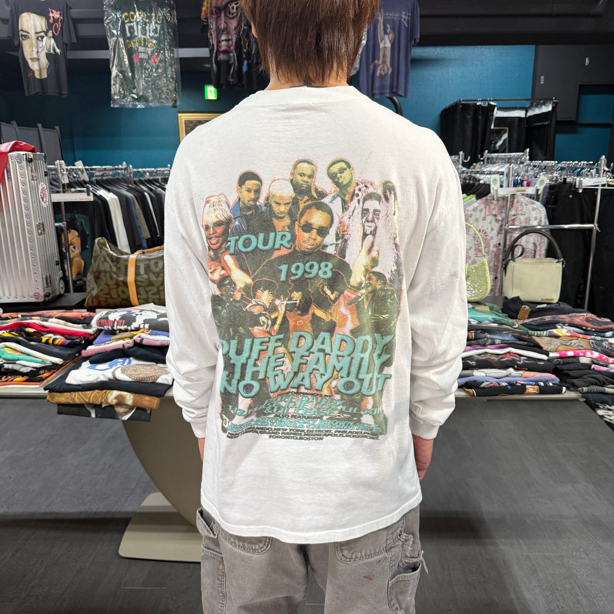 【PUFF DADDY】パフダディ "NO WAY OUT TOUR" 90's Vintage ロングスリーブTシャツ