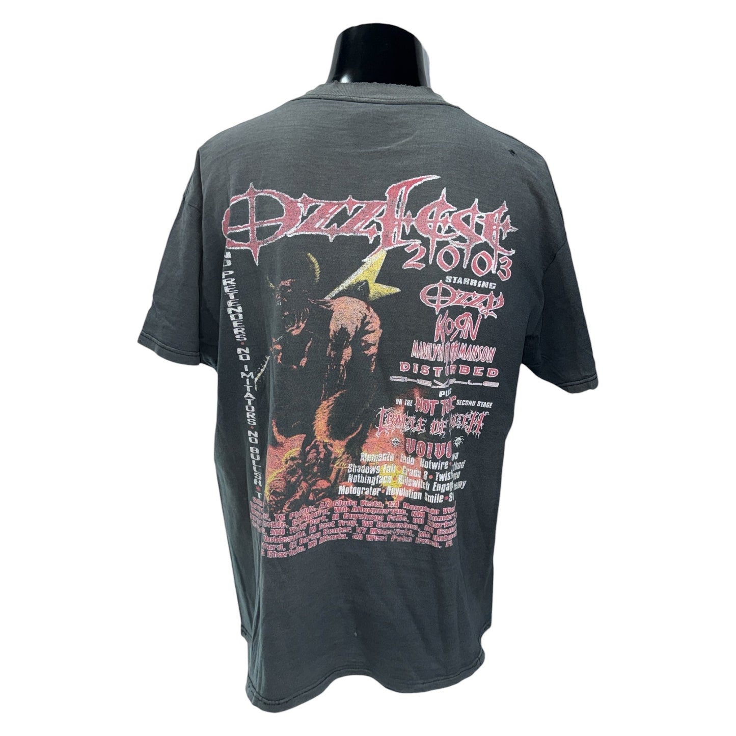 【OZZY OSBOURNE】オジーオズボーン "OZZFEST 2003" DELTAタグ Y2K Vintage Tシャツ