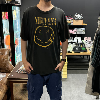 【NIRVANA】ニルヴァーナ "SMILE / FLOWER SNIFFIN" 90's Vintage Tシャツ