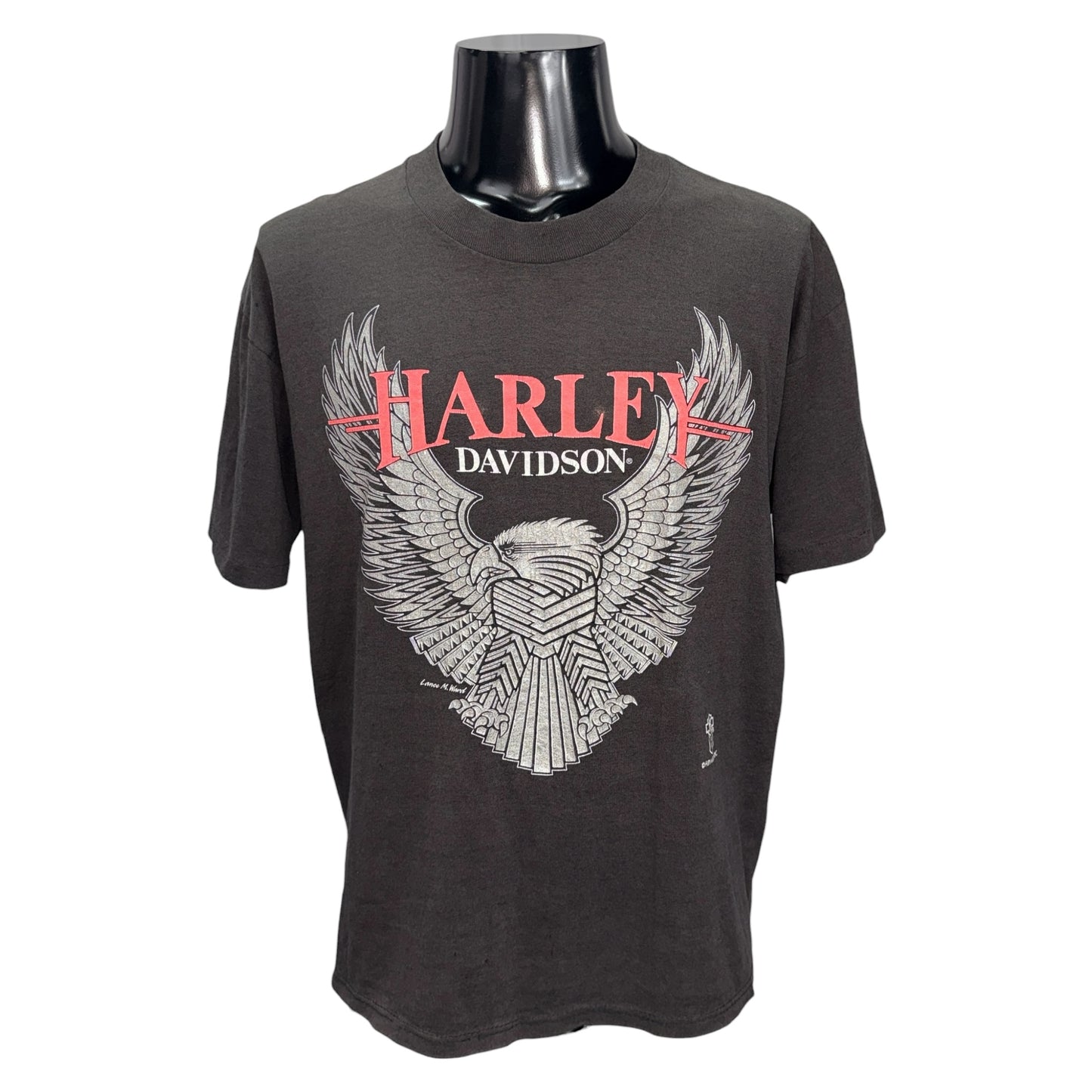 【HARLEY-DAVIDSON】ハーレーダビッドソン "LANCE M. WARD EAGLE" 90's Vintage Tシャツ