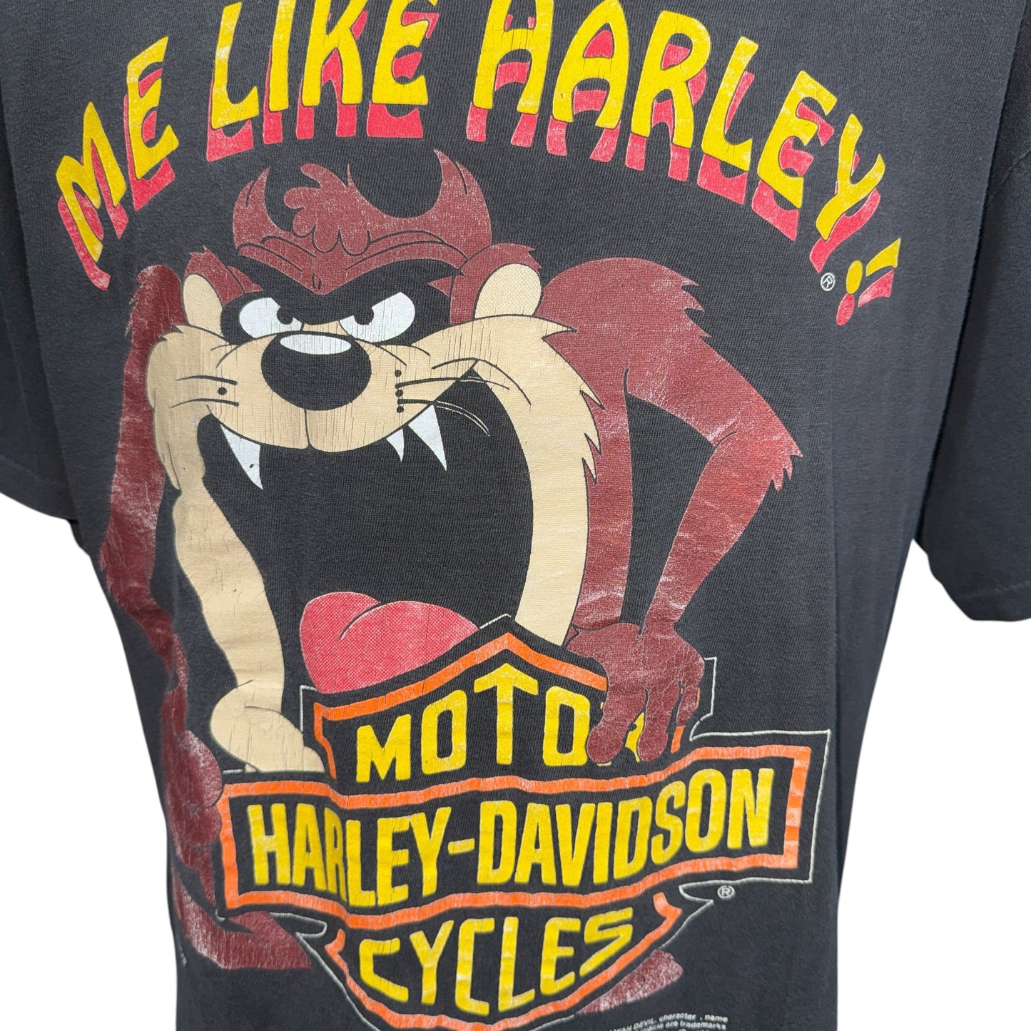 【HARLEY-DAVIDSON】ハーレーダビッドソン "TAZ / ME LIKE HARLEY" 90's Vintage Tシャツ