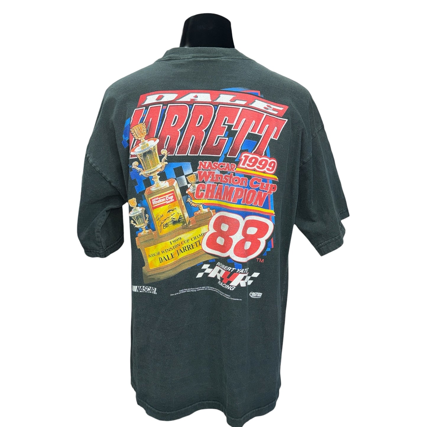 【CHASE AUTHENTICS】チェイスオーセンティックス "1999 NASCAR CHAMPION DALE JARRETT" 90's Tシャツ