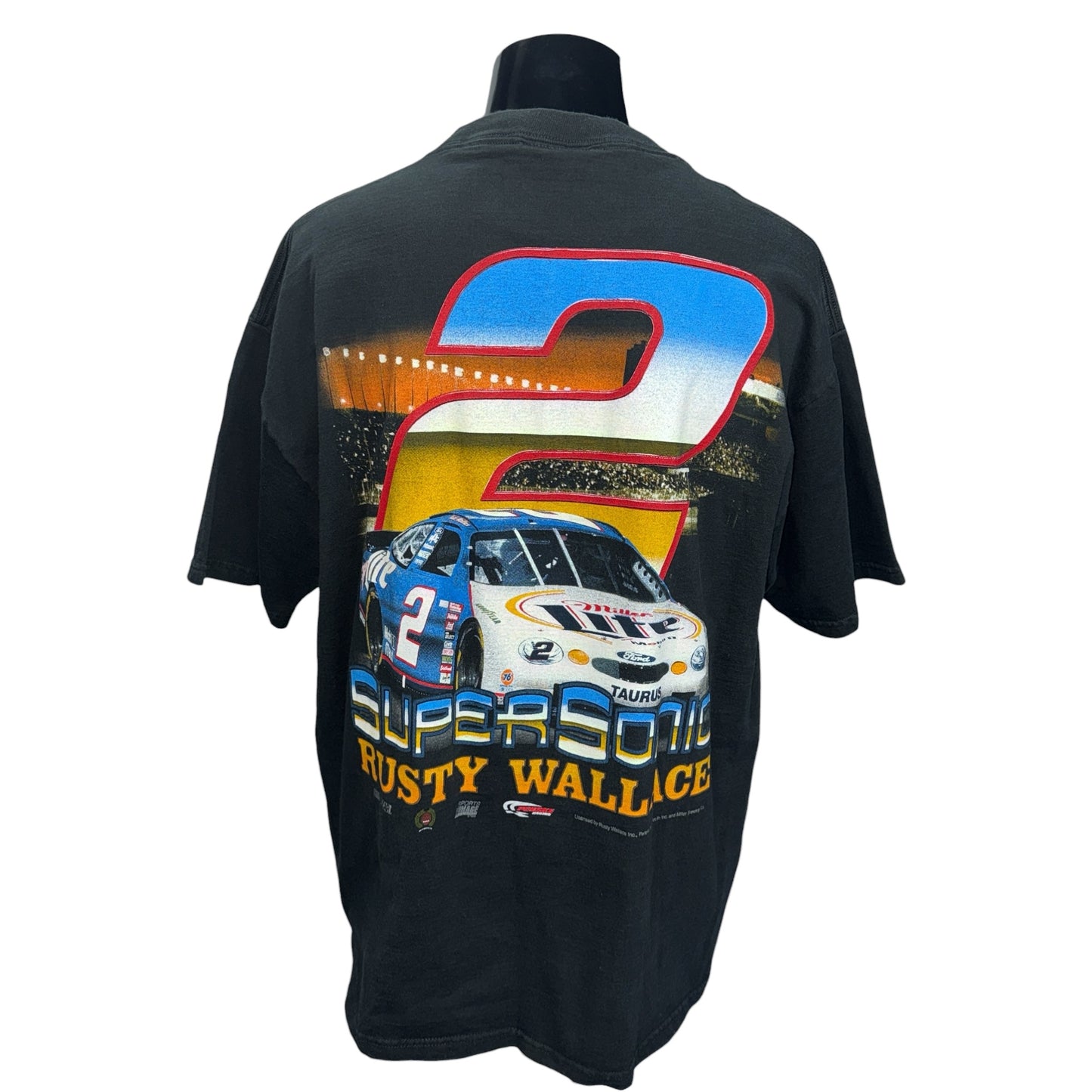 【CHASE AUTHENTICS】チェイスオーセンティックス "SUPERSONIC RUSTY WALLACE" 90's ヴィンテージ Tシャツ
