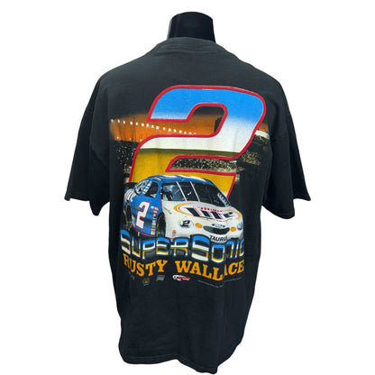 【CHASE AUTHENTICS】チェイスオーセンティックス "SUPERSONIC RUSTY WALLACE" 90's ヴィンテージ Tシャツ